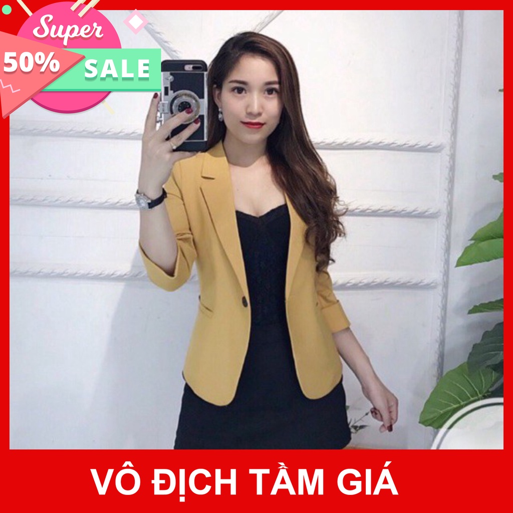 Áo Vest nữ công sở Vest nữ Hàn Quốc thời trang Fashion tay lỡ chất liệu cao cấp đủ màu