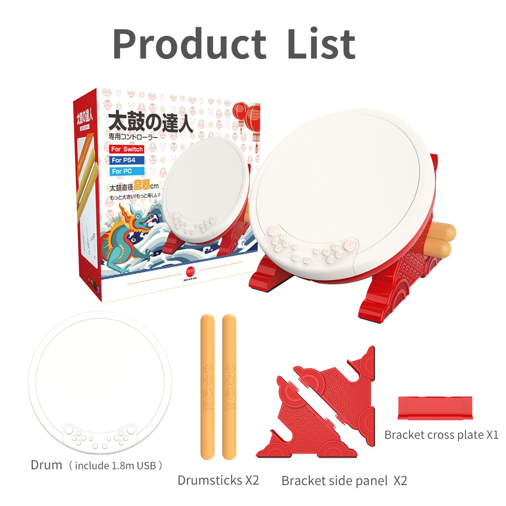Trống IINE Taiko dành cho máy chơi game Nintendo Switch