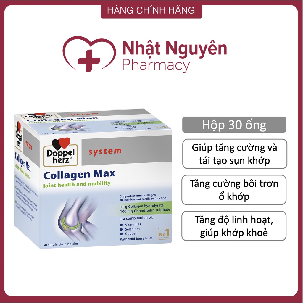 Collagen Maxx Doppelherz - Collagen thuỷ phân tăng cường độ linh hoạt của xương khớp