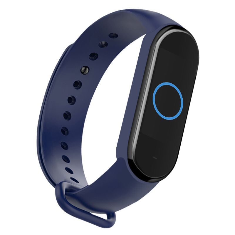 Dây Đeo Thay Thế Chất Liệu Silicon Màu Trơn Cho Xiaomi Mi Band 5