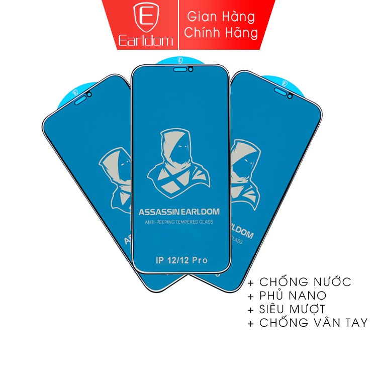 Kính cường lực iphone 7 8 Plus X Xsmax 11 12 13 pro max Assasin Earldom