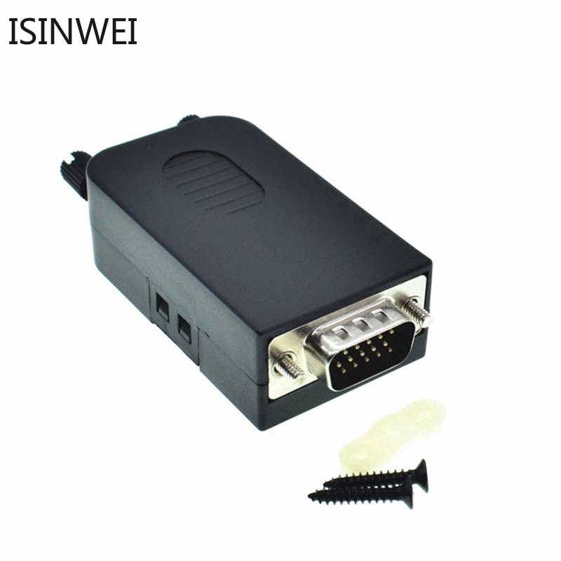 Đầu nối không hàn giắc cắm DB15 D-SUB 3 hàng 15 pin VGA