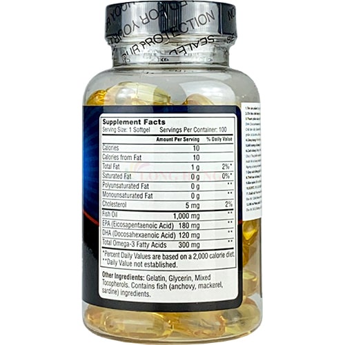 Viên uống Pharmekal Omega-3 Fish Oil 1000mg hỗ trợ tim mạch trí não (100 viên)