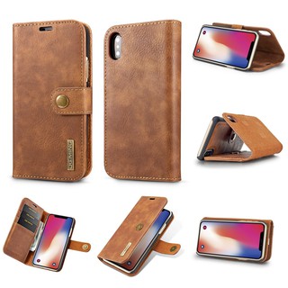 Panda cowhide leather holster with card holder for iPhone X / XR / XS / Max