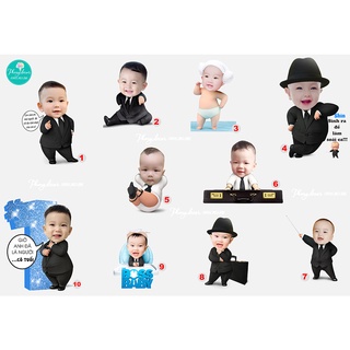 Thiết kế chibi sinh nhật, trang trí sinh nhật bé trai