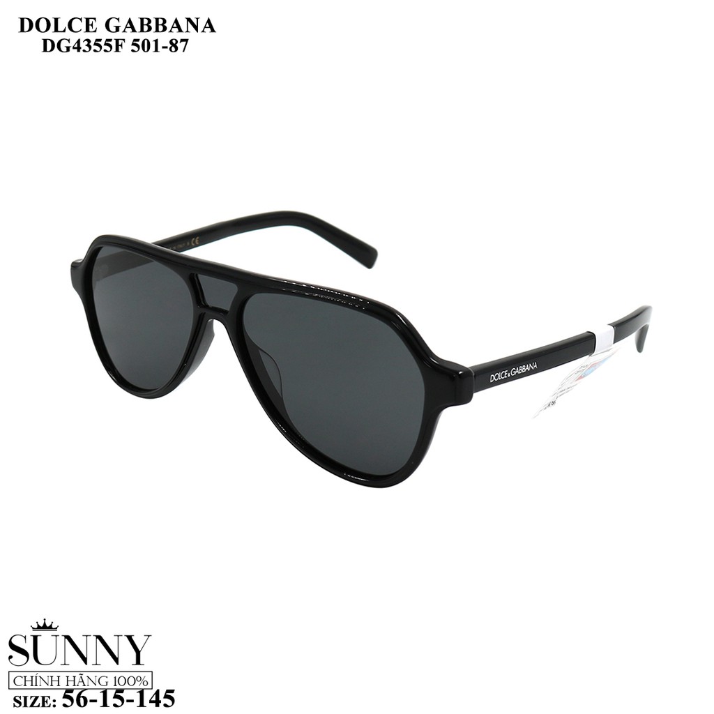 (Hàng chính hãng) Kính mát nam nữ Docle Gabbana DG4355F màu sắc thời trang