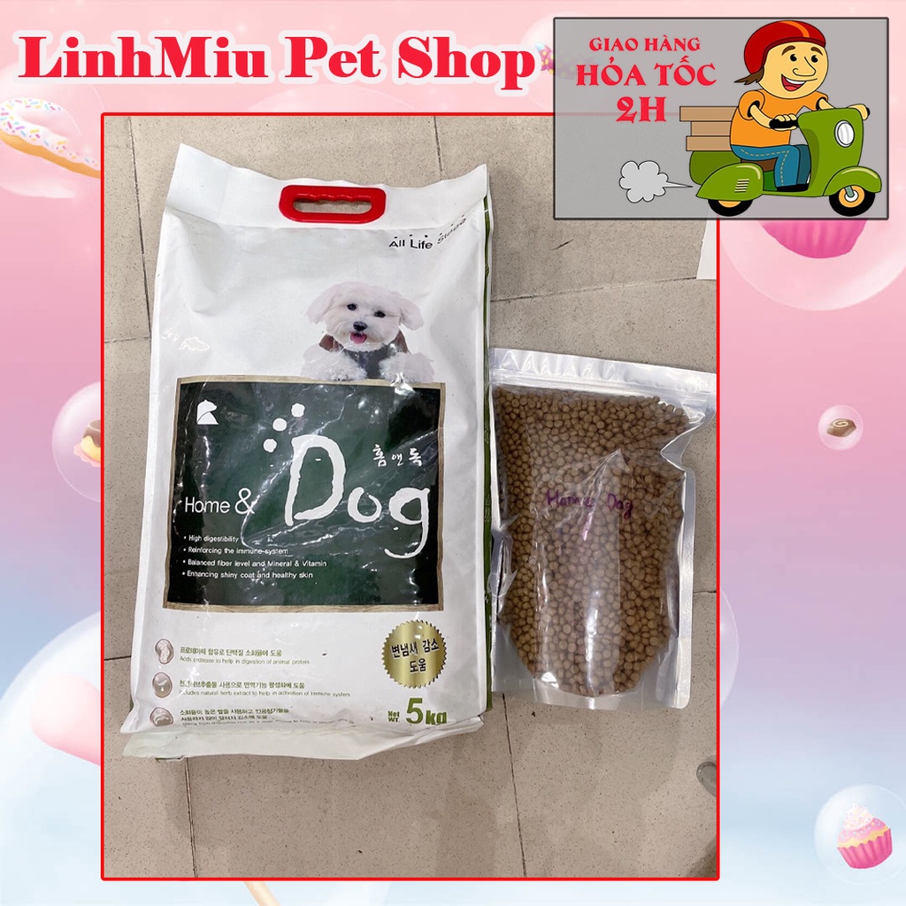 Hạt Home Dog dành cho mọi lứa tuổi đầy đủ dưỡng chất và giảm mùi hôi phân - 1kg