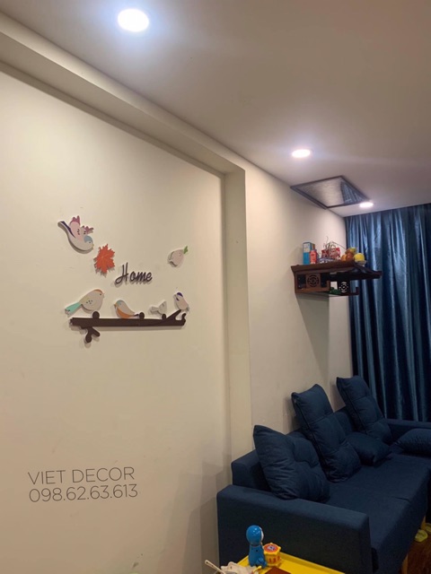 TRANH DECOR Dán tường Trang trí Nhà cửa – Bộ tranh Dán tường Đàn Chim Cúc Cu -  Fomex Dày dặn, Có sẵn băng keo đi kèm