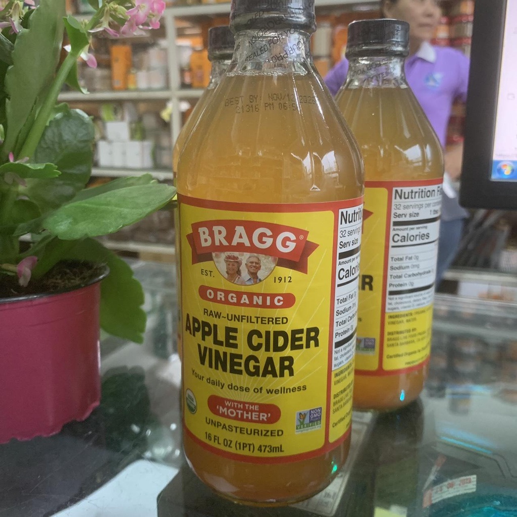 Giấm Táo Hữu Cơ Bragg chính hãng