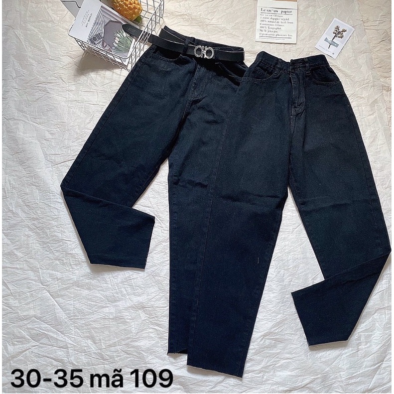 Quần Baggy Nữ Jean Lưng Cao Size Đại Tôn Dáng Có 3 Màu Bigsize 55kg Đến 80kg Ms109 | BigBuy360 - bigbuy360.vn