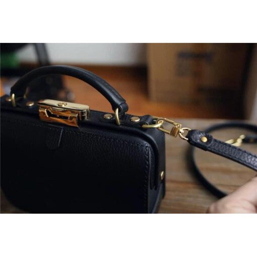 Bộ phụ kiện và rập cặp túi bác sĩ doctor bag 28cm - dụng cụ làm đồ da handmade