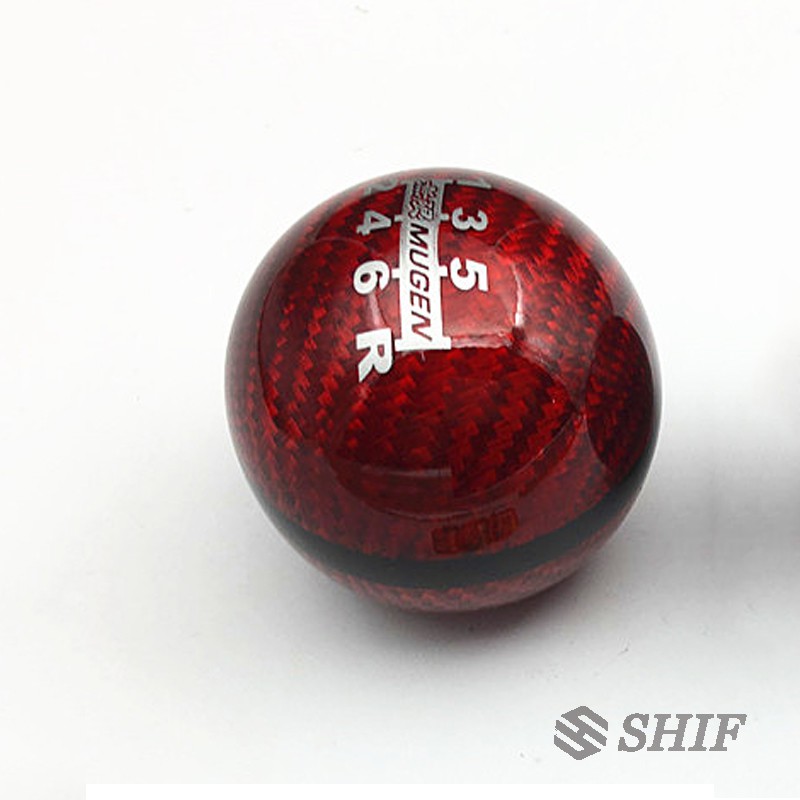 Đầu cần số bằng sợi carbon màu đỏ thay thế cho xe Honda crz Civic Accord s2000 fa5