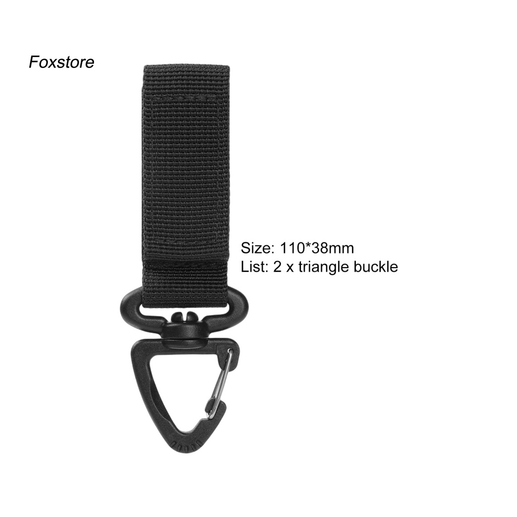 Bộ 2 Móc Khóa Carabiner Dùng Cho Cắm Trại Ngoài Trời Tiện Dụng