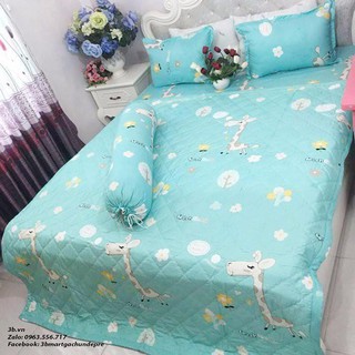 ( HOT SALE OFF) MUA 1 BỘ TẶNG 1 BỘ ---GA CHUN VÀ VỎ GỐI COTTON POLY (được chọn mẫu )