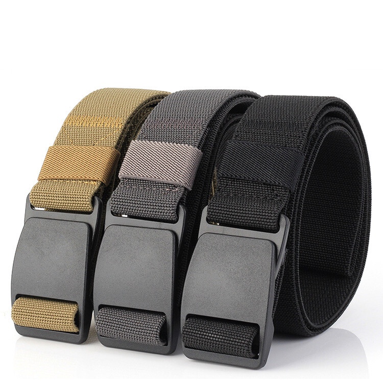 Thắt lưng nylon dày 3.8cm thiết kế đơn giản với khóa nhựa dày 4mm thời trang cho nam