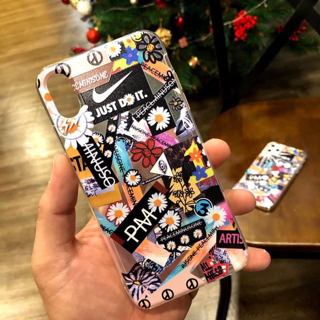 Ốp Iphone - Samsung 𝐍𝐢𝐤𝐞 𝐀𝐢𝐫 𝐅𝐨𝐫𝐜𝐞 𝟏 𝐱 𝐏𝐄𝐀𝐂𝐄𝐌𝐈𝐍𝐔𝐒𝐎𝐍𝐄 - Daisy ( iphone Samsung S - Note )
