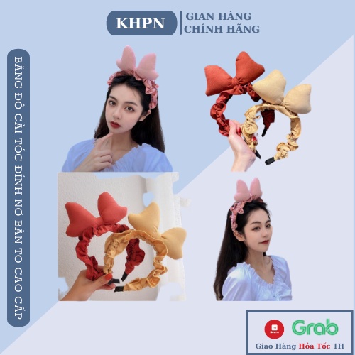 Băng đô nữ KHPN Bờm tóc ĐÍNH NƠ BẢN TO #208 mẫu mới cho nàng