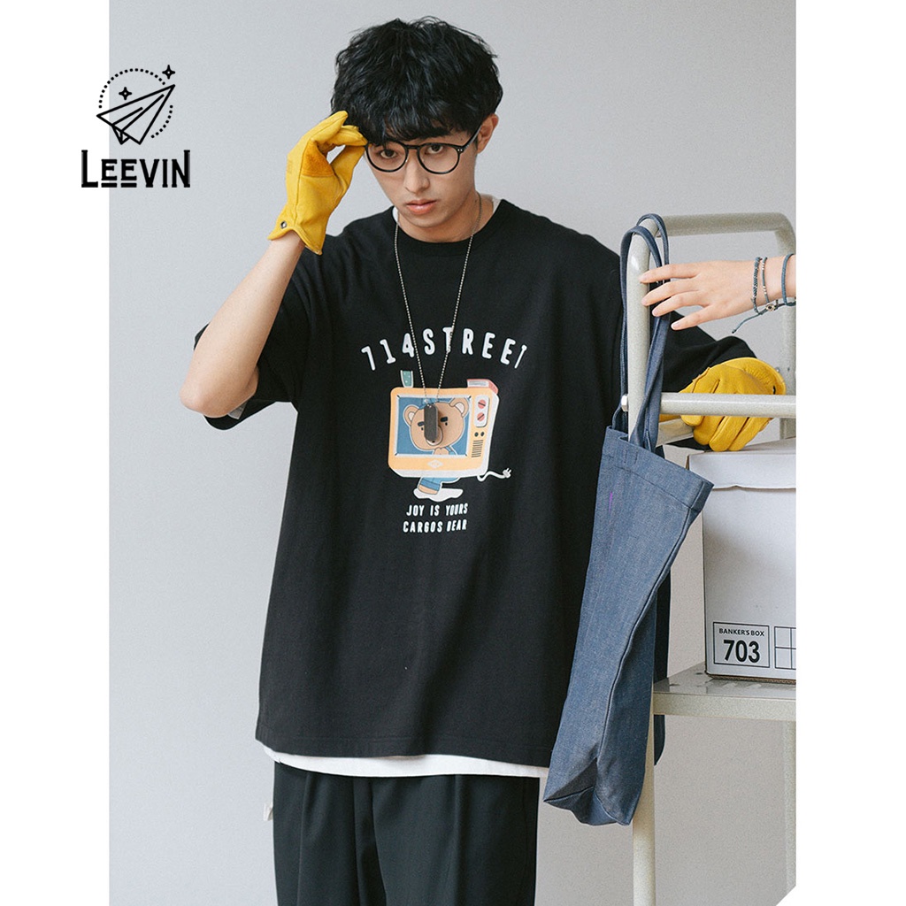 Áo Thun Nam Nữ 714 STREET Trượt Ván Unisex - Kiểu áo phông nữ nam form rộng tay lỡ Ulzzang - Leevin Store