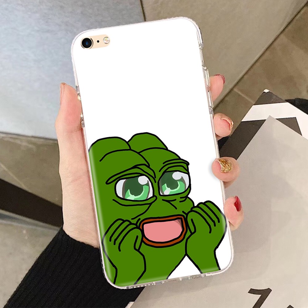 Ốp Điện Thoại Dẻo Trong Suốt Họa Tiết Chú Ếch Pepe Meme Dễ Thương Cho Xiaomi Poco X3 Nfc Mi A1 A3 Lite 2 3 Max Pro Mix 216gt