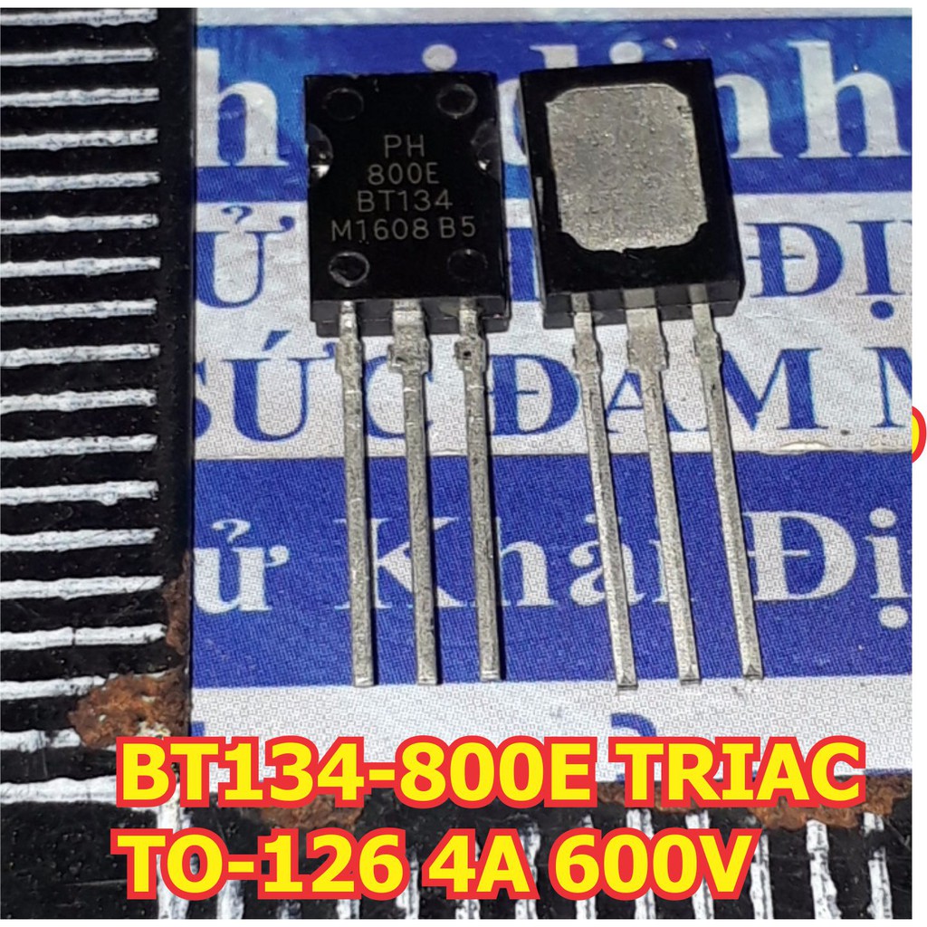 10 con BT134 600E/800E THYRISTOR 2 CHIỀU TRIAC TO-126 4A 600V kde5690