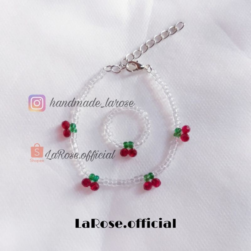 Set vòng và nhẫn cherry blossom