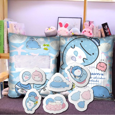 Gối gấu jinbei san GMC21 gối mochi bông size to 35 cm kèm gấu nhỏ bên trong gấu dễ thương