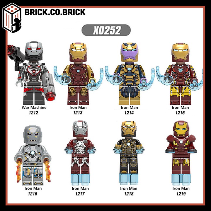 Đồ chơi Lắp ráp Minifigures Siêu anh hùng Super Heroes Mô hình Iron Man Người Sắt X0252