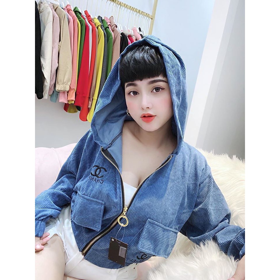 Áo Khoác Bomber Nhung Thêu Chữ HOAITHU654 | BigBuy360 - bigbuy360.vn