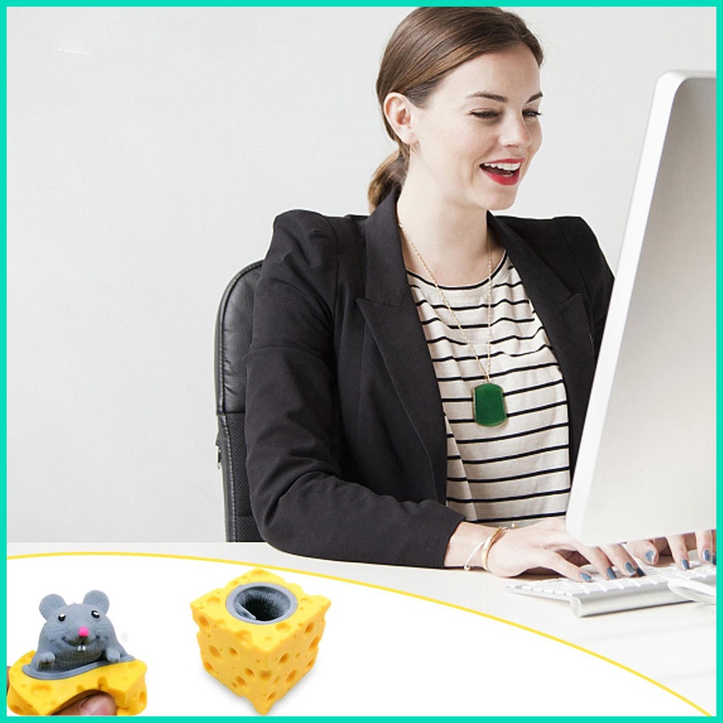 Đồ Chơi Nắn Bóp Đàn Hồi Giảm Stress Hình Chú Chuột