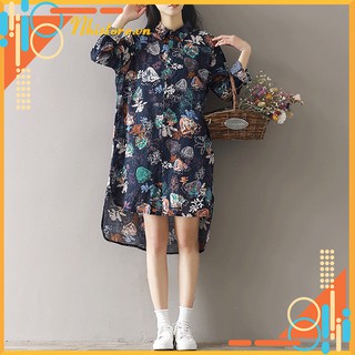 Váy bầu sơ mi công sở hàng Quảng Châu