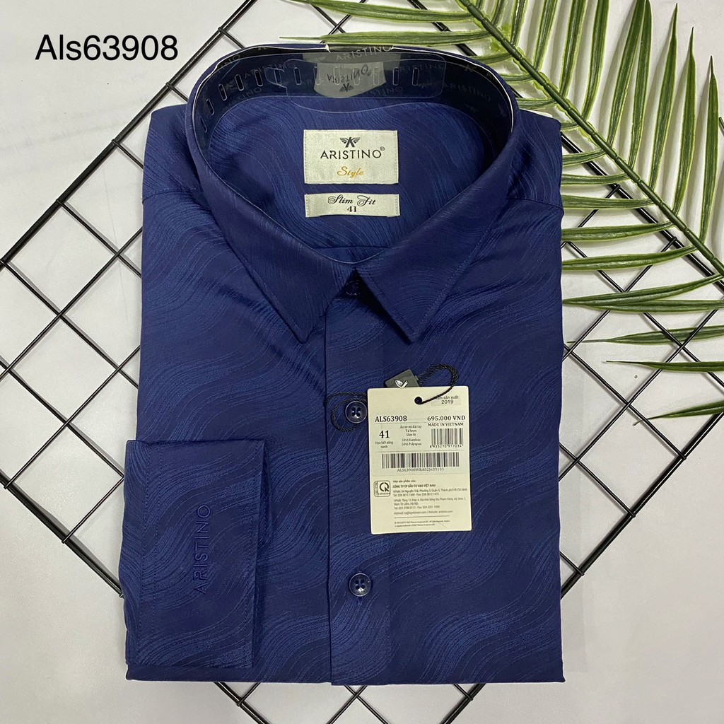 Áo Sơ Mi Dài Tay Aristino ALS63908 - ALS63508 - ALS57508 - ALS56708 Slim Chất Bamboo có 38/39/40/41/42/43 Gộp