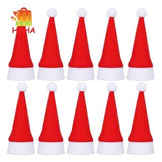 20 Pack Mini Santa Weihnachtsmuetzen fuer Esstisch Besteckhalter