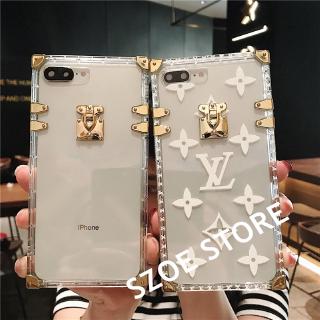 Ốp lưng LV cứng trong suốt bảo vệ cho điện thoại IPhone X XS XR XSMax 8 7 6 6s Plus