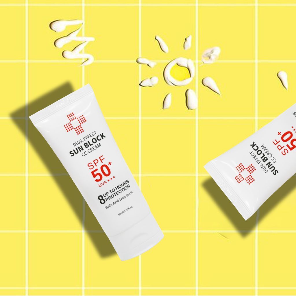 Kem chống nắng l'eau claire dưỡng da Dual Effect Sun Block CC Cream bảo vệ da ngừa tia UV