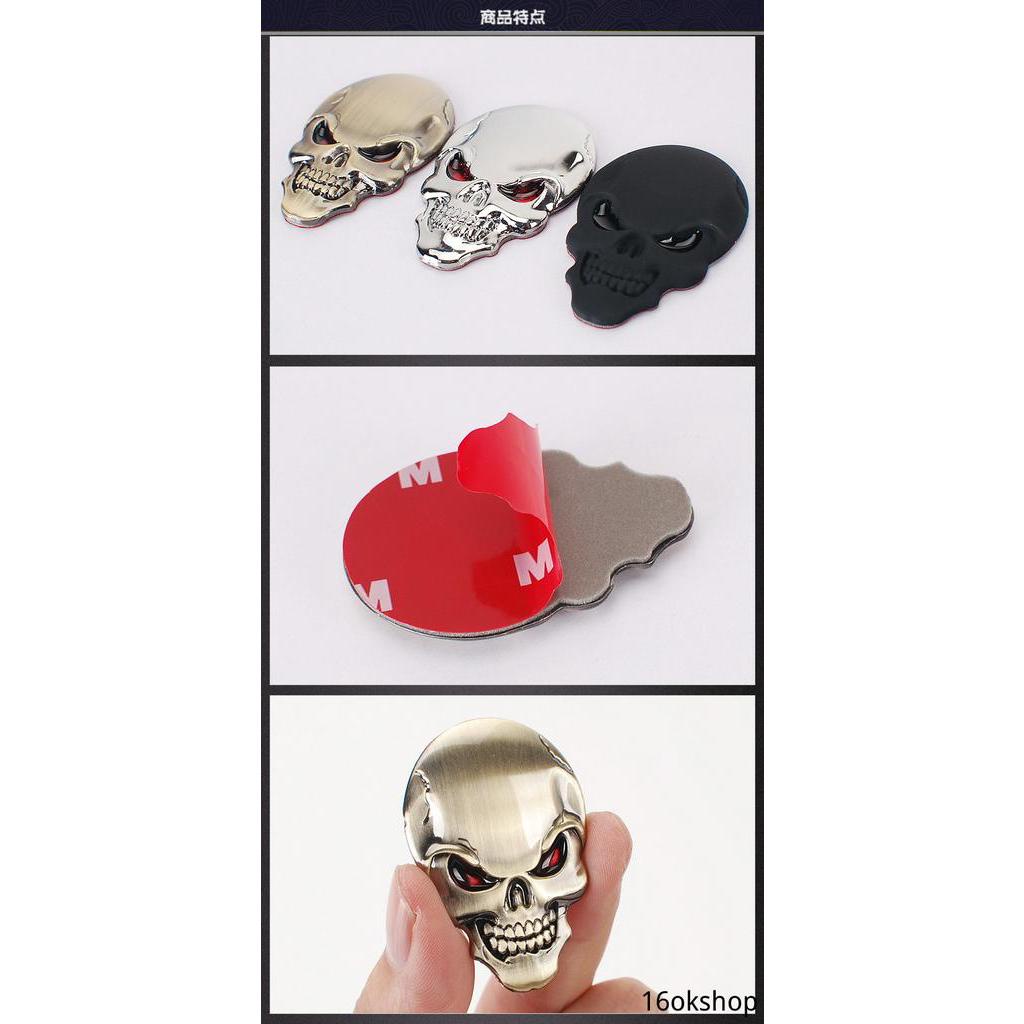 Nhãn Dán Kim Loại Trang Trí Xe Ô Tô