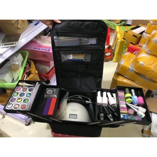 Cốp vải đựng đồ nail, mi, trang điểm