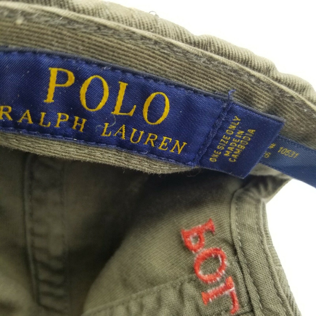 RALPH LAUREN Mũ bảo vệ chống tia UV thoáng khí phong cách NWT có thể điều chỉnh và tháo gỡ dành cho người lớn B2