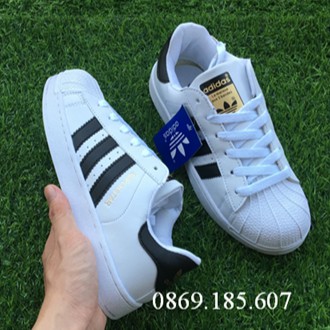 [KHUYẾN MÃI] Giày Thể Thao Superstar Mũi Sò Tem Vàng Nam Nữ: | BigBuy360 - bigbuy360.vn