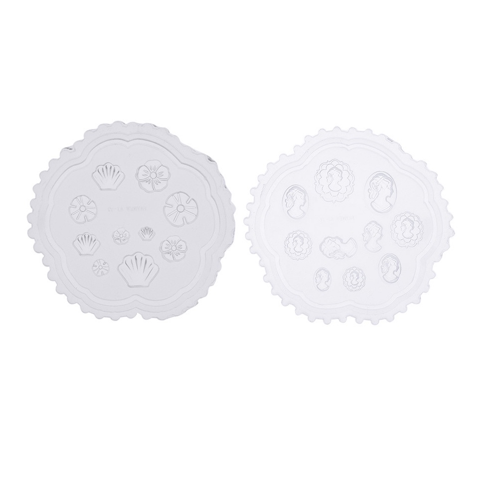 Khuôn silicone tạo hình hoa lá làm phụ kiện trang trí móng tay nghệ thuật DIY tiện lợi