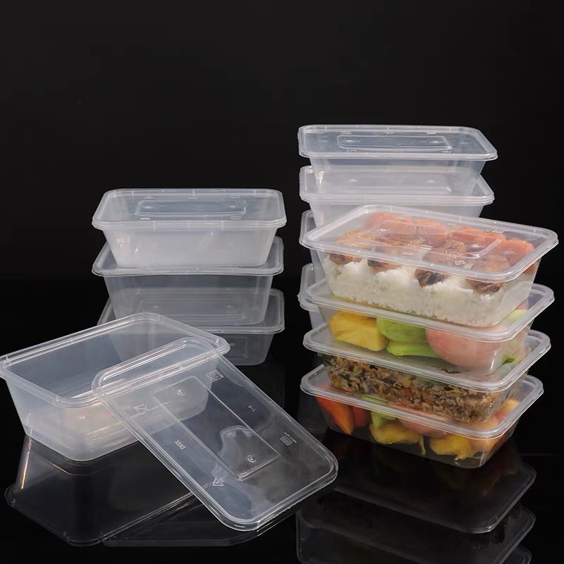Hộp nhựa hình chữ nhật Microwave 10 hộp . 500ml~650ml ~750ml~1000ml~1250ml~1500ml.