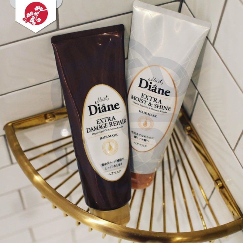 Mặt nạ tóc dành cho tóc hư tổn nặng Moist Diane Extra Damage Repair, nhuộm tẩy Diane Miracle You Damage Repair Hair Mask