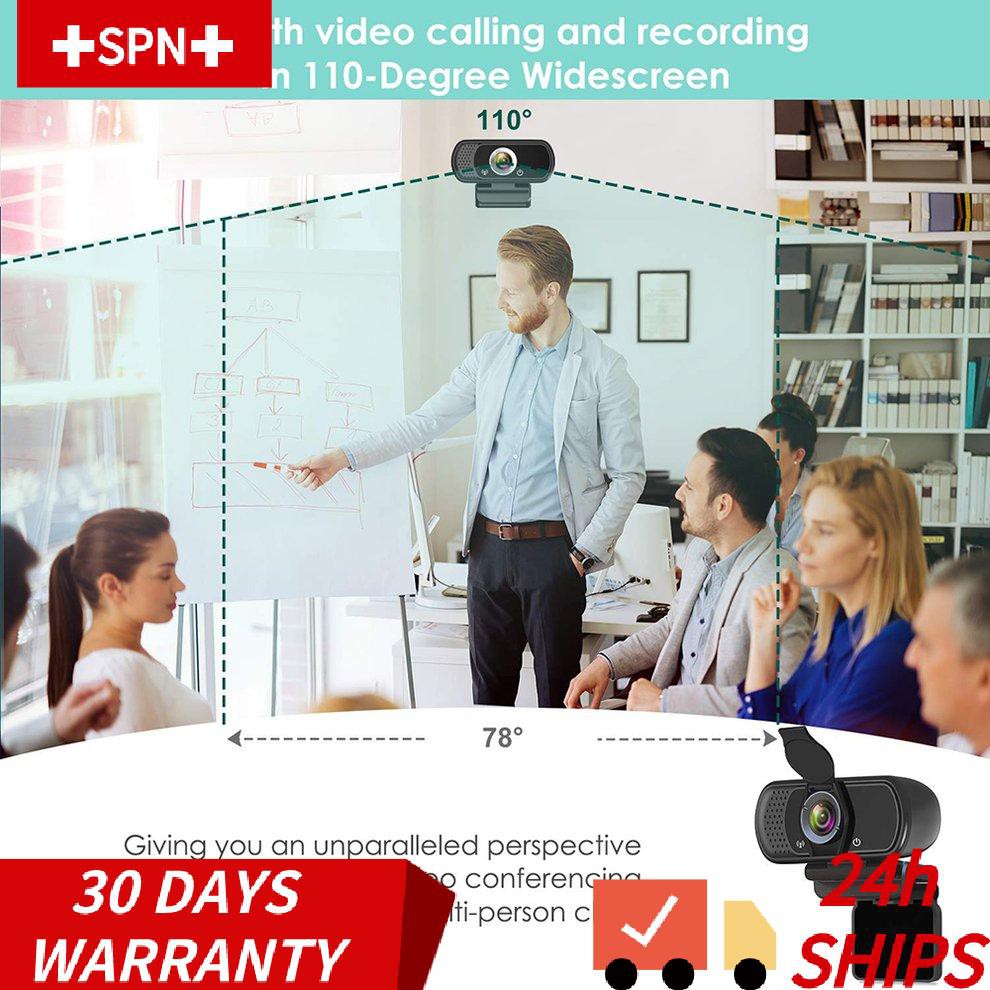 Webcam 1080p Kèm Giá Đỡ Bảo Vệ Chuyên Dụng Cho Pc Laptop | BigBuy360 - bigbuy360.vn