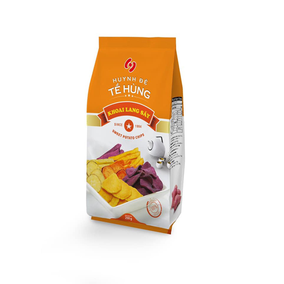 Khoai lang vàng / Khoai sấy hỗn hợp HUYNH ĐỆ TỀ HÙNG GÓI 500G HẠN DÙNG 12 THÁNG .