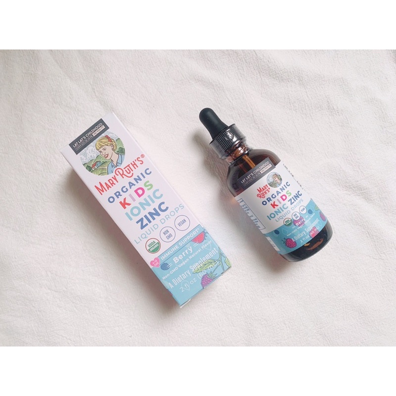 Kẽm lỏng hữu cơ Mary Ruth's Kids Ionic Zinc Liquid Drops, 4-13y