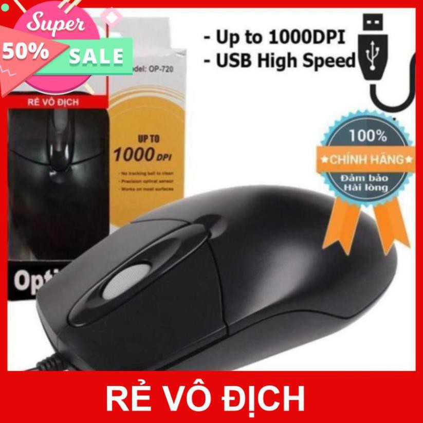 CHUỘT MÁY TÍNH A4TECH 720 USB GAME siêu trâu sử dụng cho máy vi tính để bàn hoặc laptop