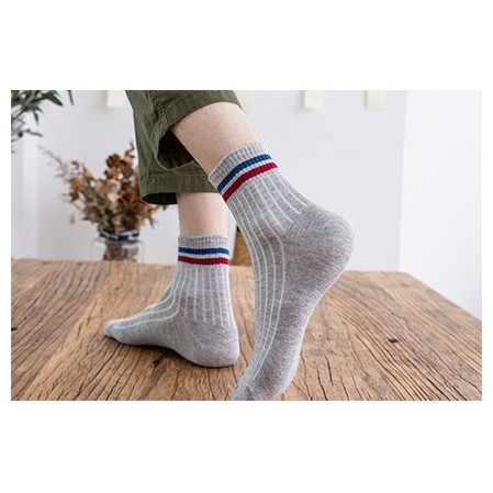 [HOT WINTER] Tất nam cổ ngắn màu trơn thanh lịch