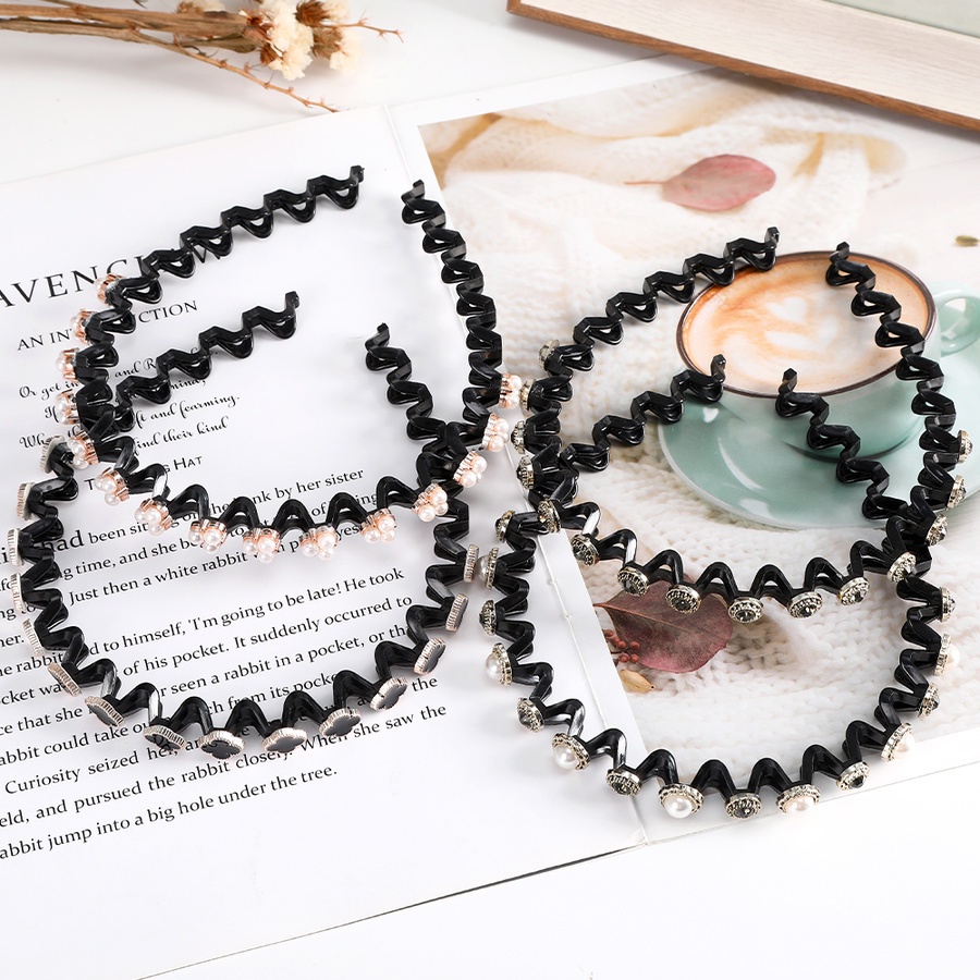 Băng đô cài tóc hình hoa đính hạt ngọc trai nhân tạo thời trang cho nữ