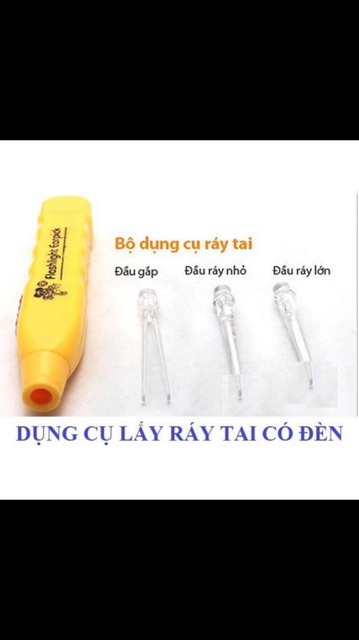  Dụng cụ lấy ráy tai có đèn loại có hộp cứng