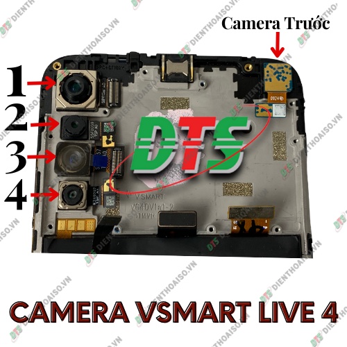 Camera trước sau vsmart live 4