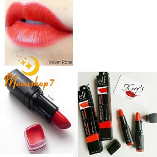 Son giữ ẩm môi Elf Moisturizing Lipstick Velvet Rope màu đỏ cam